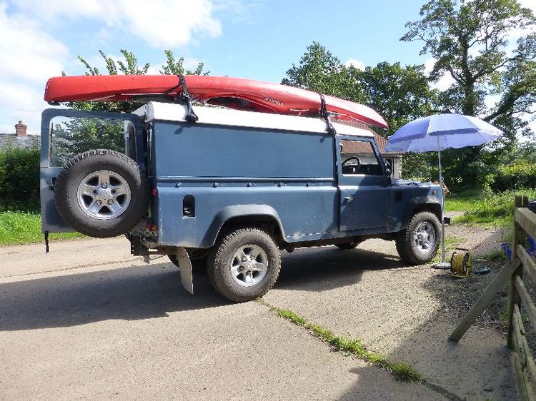 Blue Landrover